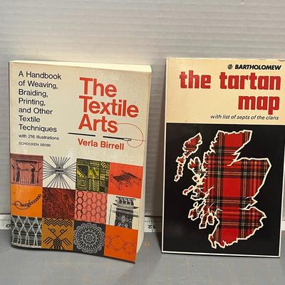 The Textile Arts By Verla Birrell, The Tartan Map - With List Of Septs Of The Clans, Fabric Sewing Guide By Claire Shaeffer & The Book Of...