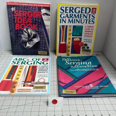 The New Creative Serging Illustrated, Abcs Of Serging, Serged Garments In Minutes, The Serger Idea Book