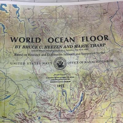 World Ocean Floor Map