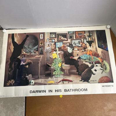 Darwin In His Bathroom