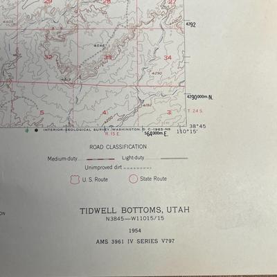 Tidwell Bottoms Quadrangle Utah-emery Co