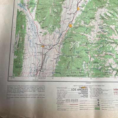 Price, Utah 1956 Map