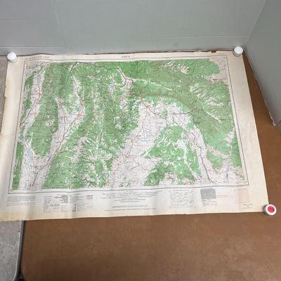 Price, Utah 1956 Map