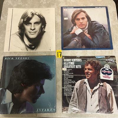 Keith Carradine I'm Easy, Keith Carradine Lost And Found, Rick Nelson – Intakes & Bobby Vinton's All-Time Greatest Hits