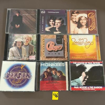 Elton John Carpenters Classics, Carpenters Singles, Simon & Garfunkel's , Chicago The Beach Boys Bee Gees The Monkees, Paul...