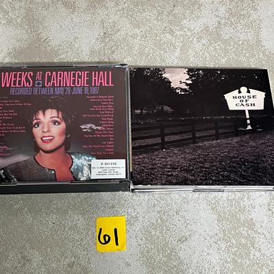 Liza Minnelli At Carnegie Hall 2 CD & Johnny Cash 16 Biggest Hits