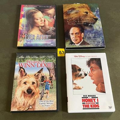 Ever After A Cinderella Story, The Life & Faith Of C.S. Lewis, Because of Winn-Dixie & Honey, 1 Shrunk The Kids