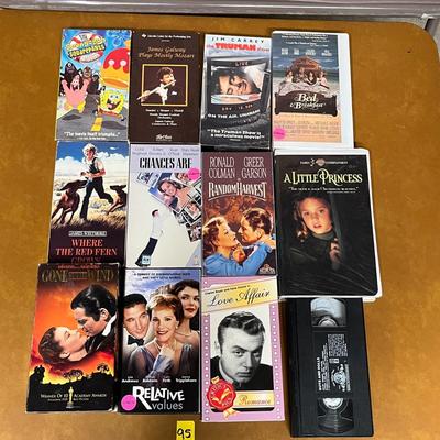 12 VHS’s