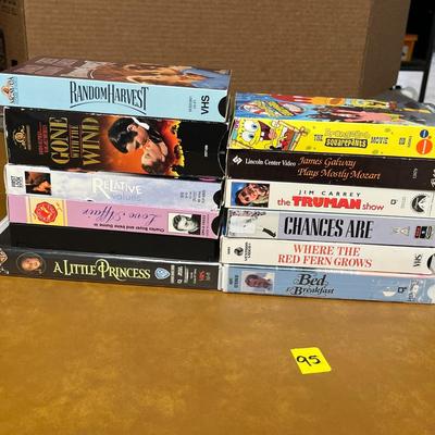 12 VHS’s