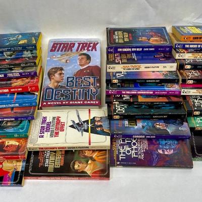 Star Trek book lot - paperbacks & 1 hardback books