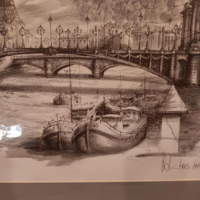 TWO VERY DETAILED, SIGNED SKETCHES