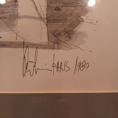 TWO VERY DETAILED, SIGNED SKETCHES