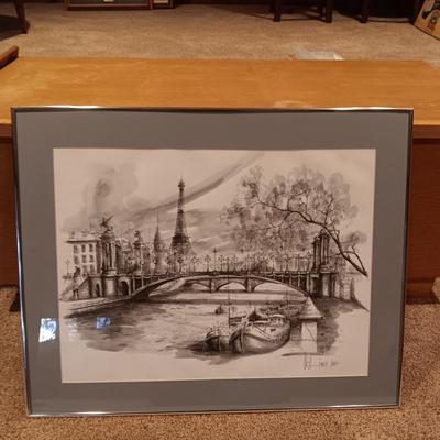 TWO VERY DETAILED, SIGNED SKETCHES