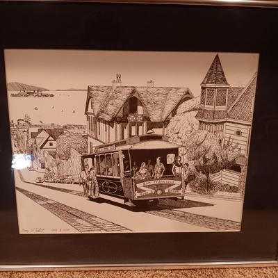TWO VERY DETAILED, SIGNED SKETCHES