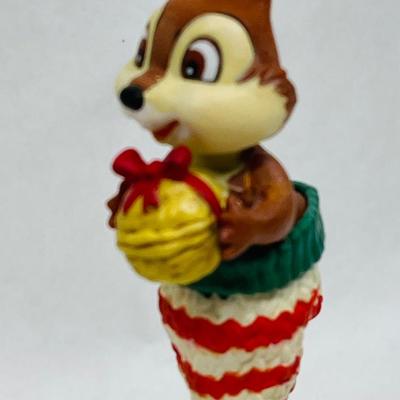 Disney Grolier Chip in stocking holding nut Christmas tree Ornament