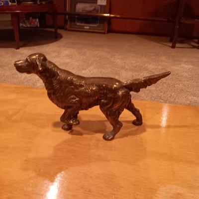VERY HEAVY SOLID BRASS IRISH SETTER