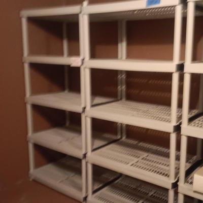 2 HEAVY DUTY STORAGE SHELVES