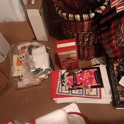 CHRISTMAS TREE, BOWS, TISSUE PAPER, GIFT WRAP AND MORE