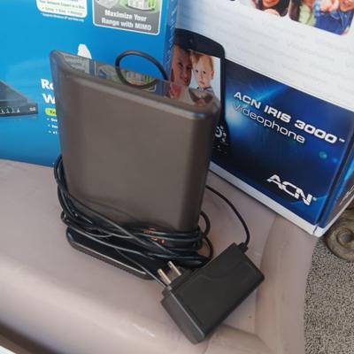 REFURBISHED HP PSC 1210 PRINTER, LINKSYS WIRELESS ROUTER AND A VIDEOPHONE