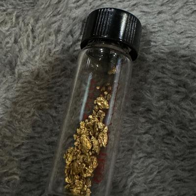 2.7 Gram Placer Gold With 1 Gram Nugget Natrual Alaskan Nugget Flakes