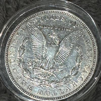 1887 Morgan U S .999 1 oz Silver 1Dollar coin