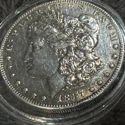 1887 Is Morgan silver 1 oz coin