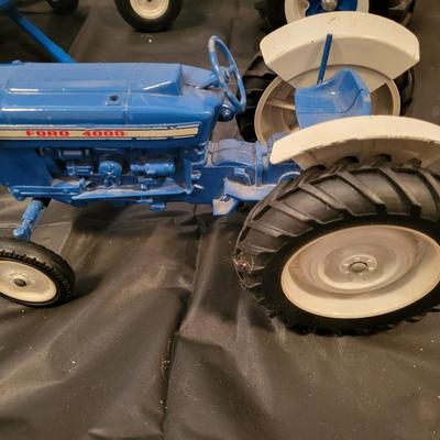 METAL FORD 4000 & FORD 8600 TRACTORS PLUS THE BIG BLUE