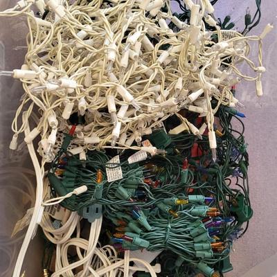 CHRISTMAS LIGHTS AND GARLAND