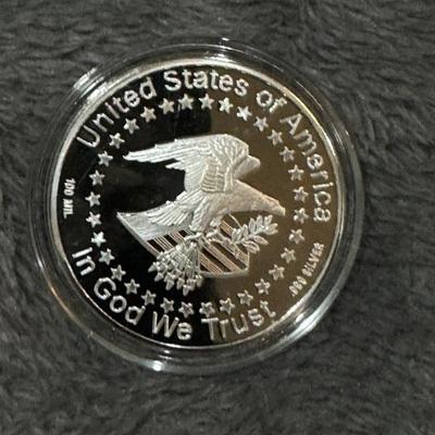 Complete set of 10 (10oz) .999 fine silver Matthey Johnson Silver 10oz - .999 Bill of Rights Edition