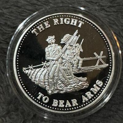 Complete set of 10 (10oz) .999 fine silver Matthey Johnson Silver 10oz - .999 Bill of Rights Edition