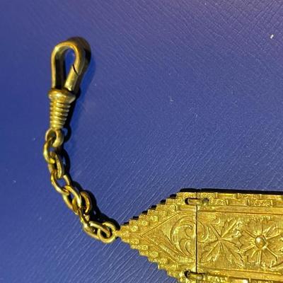 Antique Gold-Filled Pocket Watch Fob in Good Preowned Condition as Pic'd.