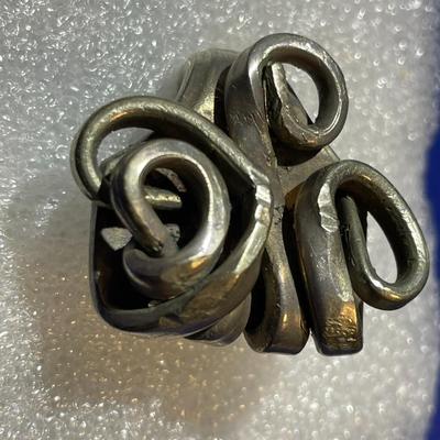 Vintage Hand Made Silver Plated Spoon Ring Size 5-1/2 with an Open Shank which can be Adjusted.