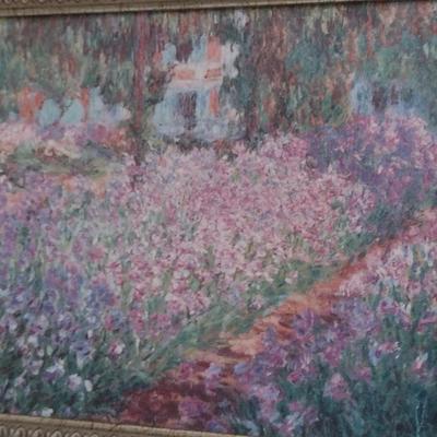 Abstract Floral Landscape Framed Art Print- Approx 10 3/4
