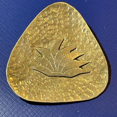 Vintage Hand Made Hammered .900 Silver Pin/Brooch Preowned in Good Condition as Pictured.