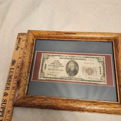 1929 $20 BANK OF AMERICA SAN FRANCISCO, CA NATIONAL CURRENCY