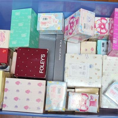TOTE FULL OF PRECIOUS MOMENTS AND OTHER FIGURINES