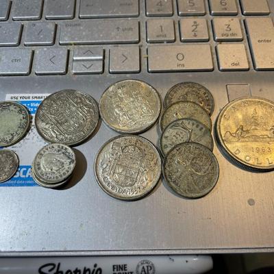 Canada $4.35 Face Value of .800 Silver Coinage as Pictured.