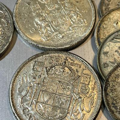 Canada $4.35 Face Value of .800 Silver Coinage as Pictured.