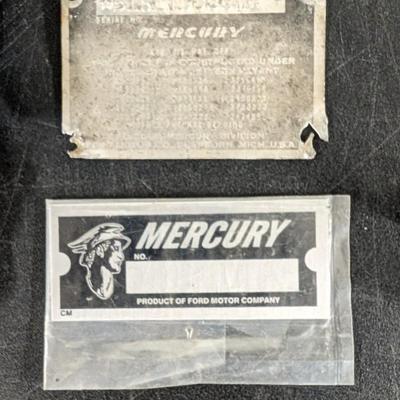 Mercury Plate, Vintage Stereo Knobs, and Emblems