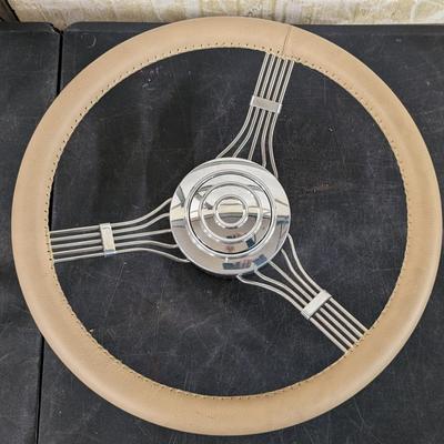 NOS 14" Banjo Big Button Reproduction Steering Wheel