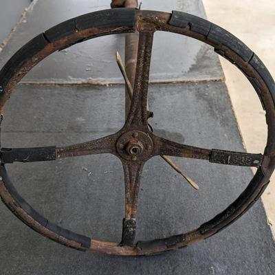 Early Ford Model A Steering Wheel and Column