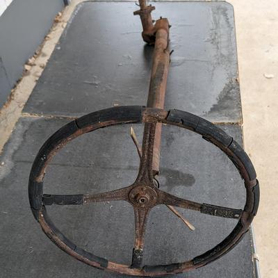 Early Ford Model A Steering Wheel and Column