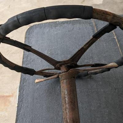 Early Ford Model A Steering Wheel and Column