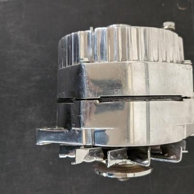 SBC-BBC Chevy GMC Chrome Alternator and Mounts