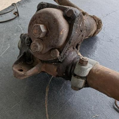 1938 Ford Banjo Steering Wheel and Complete Column