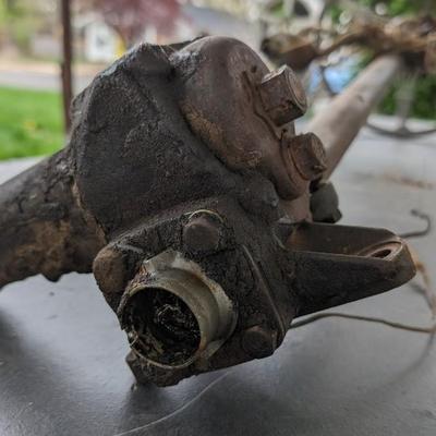1938 Ford Banjo Steering Wheel and Complete Column