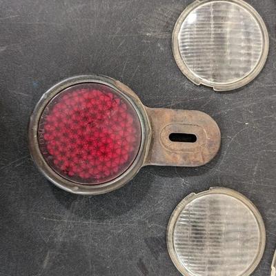 Modal A Ford Fluted Headlight Lenses and Backing Lenses with Reflector