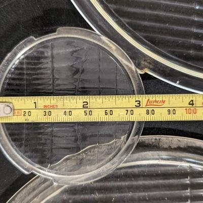Modal A Ford Fluted Headlight Lenses and Backing Lenses with Reflector
