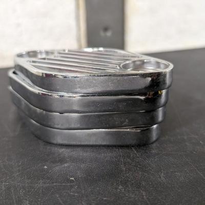 Finned Chrome Lake Pipe Covers