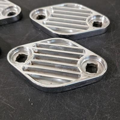 Finned Chrome Lake Pipe Covers
